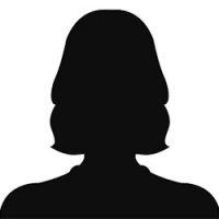 female silhouette headshot